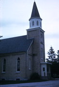 N 10345 St. Paul's Road, a Late Gothic Revival house of worship, built in Calumet, Wisconsin in 1892.