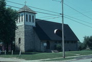 118 CHURCH ST, a Romanesque Revival church, built in Oakfield, Wisconsin in 1892.