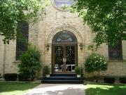 MAIN ST ACROSS FROM CHURCH ST MAIN ST ACROSS FROM CHURCH ST, a Romanesque Revival house of worship, built in Eden, Wisconsin in 1889.