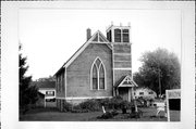 N9591 VAN DYNE RD, a Late Gothic Revival church, built in Friendship, Wisconsin in 1920.