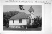 203 FOND DU LAC AVE, CORNER OF MARTIN ST AND FOND DU LAC AVE, a Other Vernacular church, built in Campbellsport, Wisconsin in 1904.