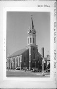 54 E 1ST ST (AKA 35 E 2ND ST), a Early Gothic Revival house of worship, built in Fond du Lac, Wisconsin in 1869.