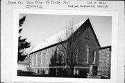 401 S MAIN ST, a Gabled Ell church, built in Cuba City, Wisconsin in 1884.