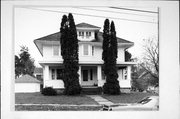 410 W HICKORY ST, a American Foursquare house, built in Lancaster, Wisconsin in 1921.
