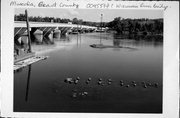 Hwy 80 at Wisconsin River, 1887 bridge remains, a NA (unknown or not a building) bridge, built in Muscoda, Wisconsin in 1887.