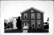 85 N ELM ST, a Greek Revival house, built in Platteville, Wisconsin in 1847.