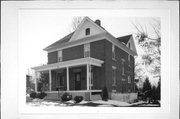 500 N ELM ST, a American Foursquare house, built in Platteville, Wisconsin in 1910.