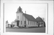 105 S MILL ST, a Early Gothic Revival house of worship, built in Albany, Wisconsin in 1880.