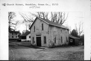 100 CHURCH ST, a Astylistic Utilitarian Building blacksmith shop, built in Brooklyn, Wisconsin in 1866.