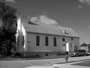 1325 Carl Ave, a Romanesque Revival synagogue/temple, built in Sheboygan, Wisconsin in 1910.