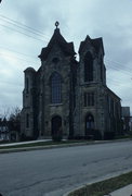 400 DOTY ST, a Early Gothic Revival church, built in Mineral Point, Wisconsin in 1871.