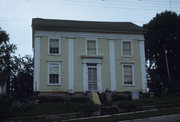 110 FRONT ST, a Greek Revival meeting hall, built in Mineral Point, Wisconsin in 1838.