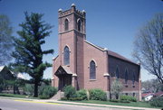 403 HIGH ST, a Early Gothic Revival church, built in Mineral Point, Wisconsin in 1845.