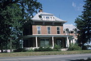 110 DODGE ST, a Second Empire house, built in Mineral Point, Wisconsin in 1868.