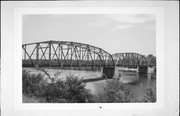 HIGHWAYS 130/133 ACROSS THE WISCONSIN RIVER, a NA (unknown or not a building) overhead truss bridge, built in Clyde, Wisconsin in 1942.