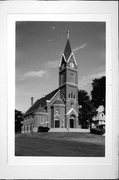 224 DAVIS ST, a Romanesque Revival church, built in Mineral Point, Wisconsin in 1901.