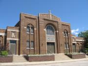 6420 W Mitchell St, a Romanesque Revival house of worship, built in West Allis, Wisconsin in 1924.
