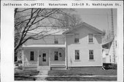216-218 N WASHINGTON, a Gabled Ell house, built in Watertown, Wisconsin in 1870.