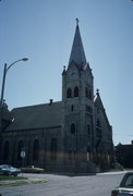 4TH ST AND STATE ST, SE CNR, a Early Gothic Revival church, built in Algoma, Wisconsin in 1896.