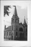 1201 AVON ST, a Late Gothic Revival church, built in La Crosse, Wisconsin in 1906.