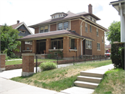 2021 S LAYTON BLVD, a American Foursquare house, built in Milwaukee, Wisconsin in 1911.