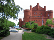 716 LANGDON ST, a Romanesque Revival armory, built in Madison, Wisconsin in 1894.