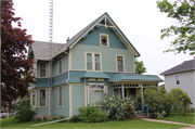 110 E PINE ST, a Queen Anne house, built in Lancaster, Wisconsin in 1894.