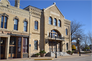 100 HIGH AVE, a Romanesque Revival opera house/concert hall, built in Oshkosh, Wisconsin in 1883.