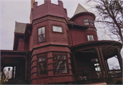 115 ELY PL, a Queen Anne house, built in Madison, Wisconsin in 1894.