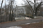 W CASCADE AVE AND S FORK KINNICKINNIC RIVER, a NA (unknown or not a building) suspension bridge, built in River Falls, Wisconsin in 1925.