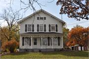 6030 Bristol Rd., a Front Gabled house, built in Bristol, Wisconsin in 1860.