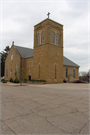 104 E HARRIET ST, a Early Gothic Revival house of worship, built in Darlington, Wisconsin in 1868.