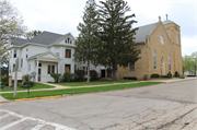 104 E HARRIET ST, a Early Gothic Revival church, built in Darlington, Wisconsin in 1868.