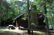 NATIONAL FOREST RD 2181, NICOLET NATIONAL FOREST, a Rustic Style bath house/restroom facility, built in Hiles, Wisconsin in 1936.
