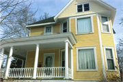 225 N MONROE ST, a Queen Anne house, built in Stoughton, Wisconsin in 1904.