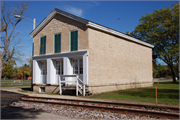 SE CNR OF WATER AND BOLVIN STS, a Front Gabled warehouse, built in Prairie du Chien, Wisconsin in 1835.