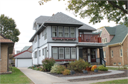 2527 N 72nd Street, a Prairie School duplex/two-flat, built in Wauwatosa, Wisconsin in 1927.