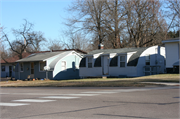 2308 S BROADWAY, a Quonset house, built in Menomonie, Wisconsin in 1946.