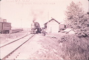N96 W15791 COUNTY LINE RD, a Italianate depot, built in Menomonee Falls, Wisconsin in 1890.