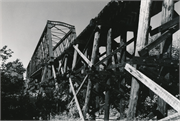 WEST OF S BROADWAY @ RED CEDAR RIVER, a NA (unknown or not a building) bridge, built in Menomonie, Wisconsin in 1893.