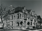 1501, 1503, AND 1507 N MARSHALL ST, a Romanesque Revival row house/townhouse, built in Milwaukee, Wisconsin in 1880.