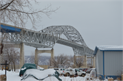 US 535 (HAMMOND AVE) OVER SUPERIOR BAY, a NA (unknown or not a building) deck truss bridge, built in Superior, Wisconsin in 1961.