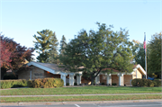 155 E 1ST ST, a Usonian library, built in New Richmond, Wisconsin in 1963.