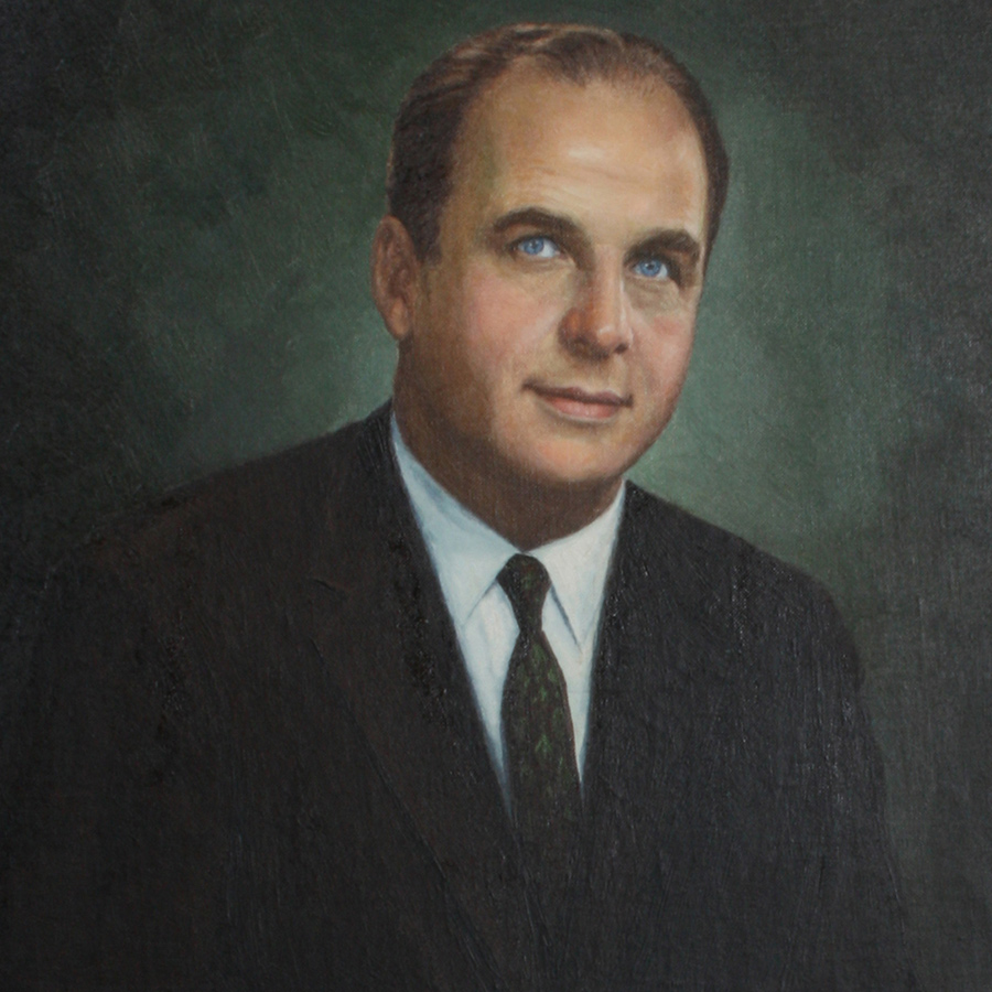 Traditional Oil Painting Portrait of Gaylord Nelson