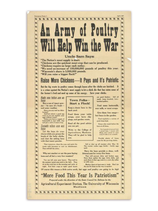 Army of Poultry Propaganda Poster