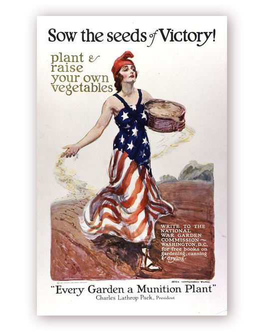 Sow the Seeds of Victory Propaganda Poster