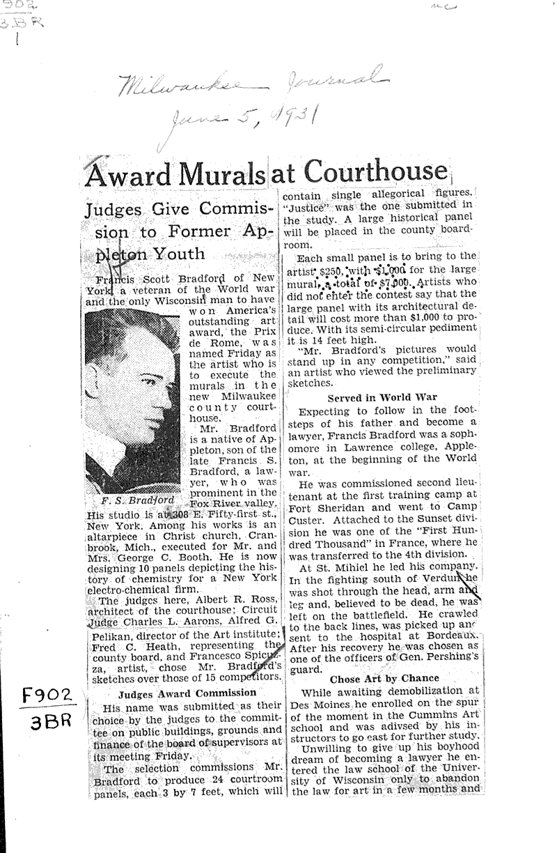  Source: Milwaukee Journal Topics: Art and Music Date: 1931-06-05