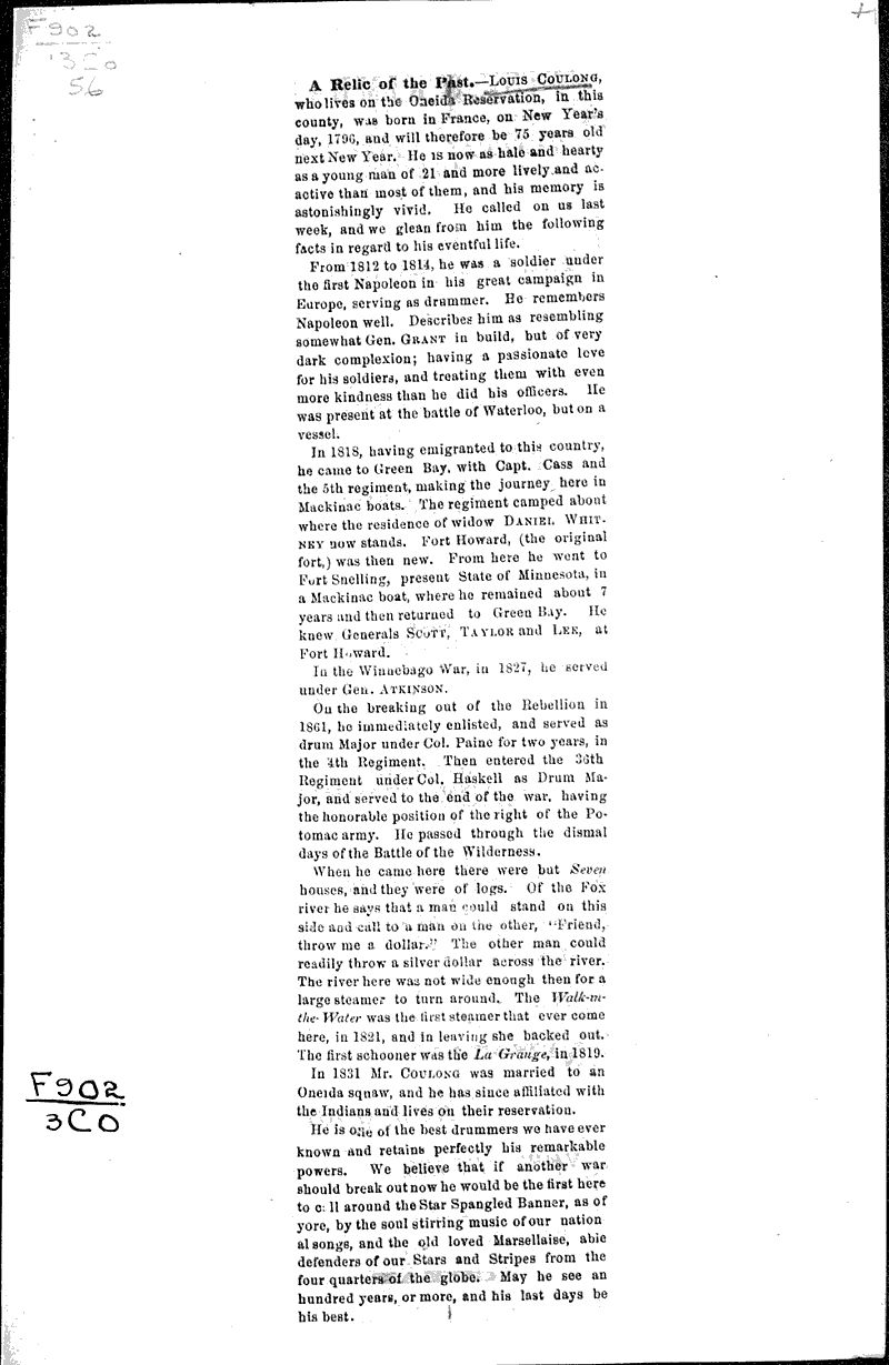 A relic of the past Topics: Wars