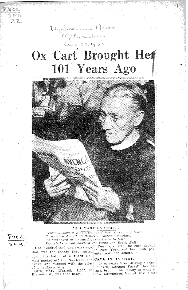  Source: Wisconsin News Date: 1933-08-23