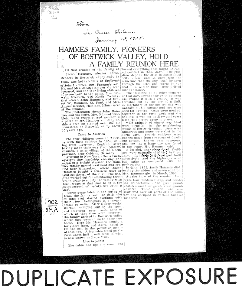 Source: LaCrosse Tribune Date: 1925-01-18